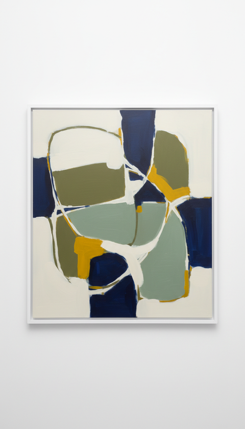 Abstract Oil Painting on Linen