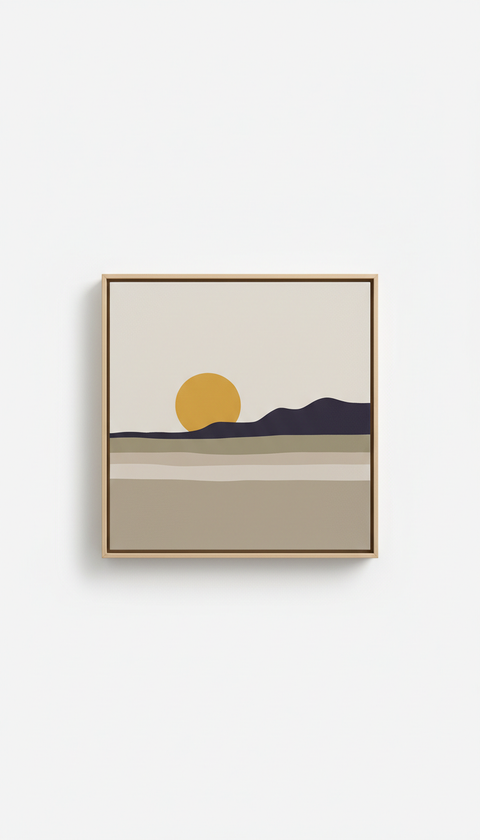 Minimalist Landscape Canvas Painting